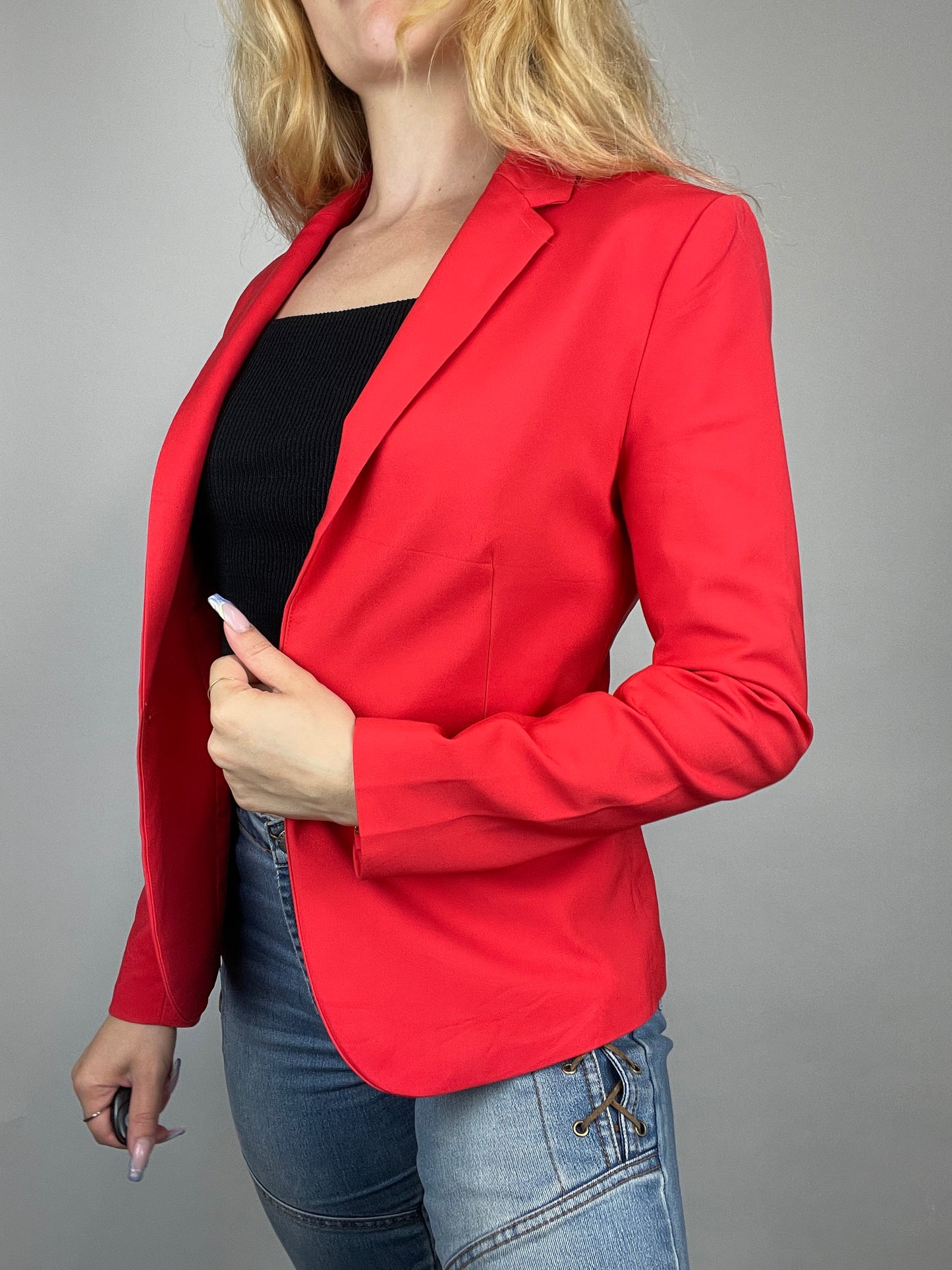 Veste tailleur y2k rouge vintage