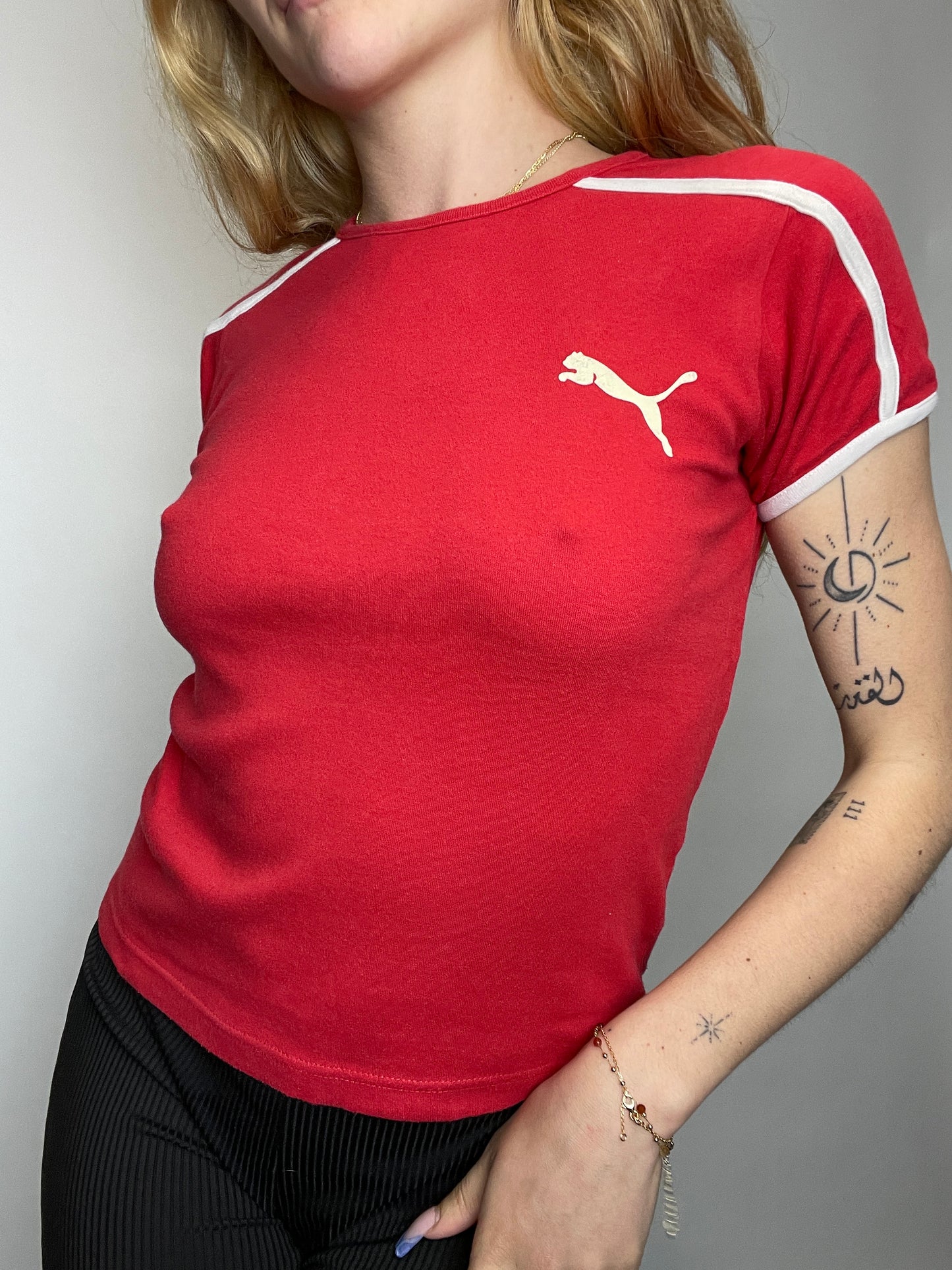 T-shirt puma vintage rouge rare