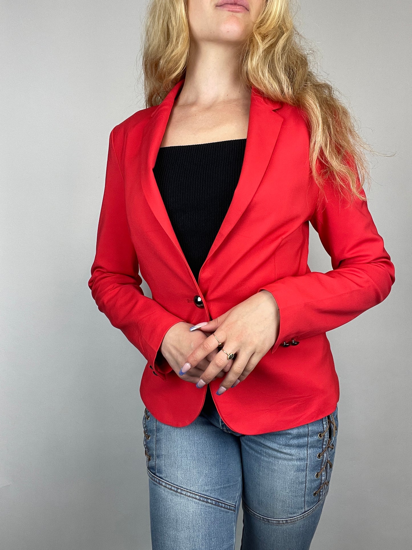 Veste tailleur y2k rouge vintage