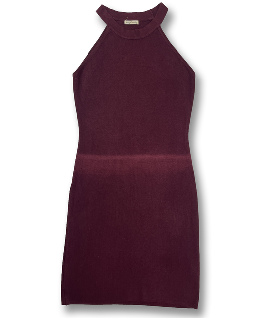 Robe moulante y2k bordeaux vintage dressing