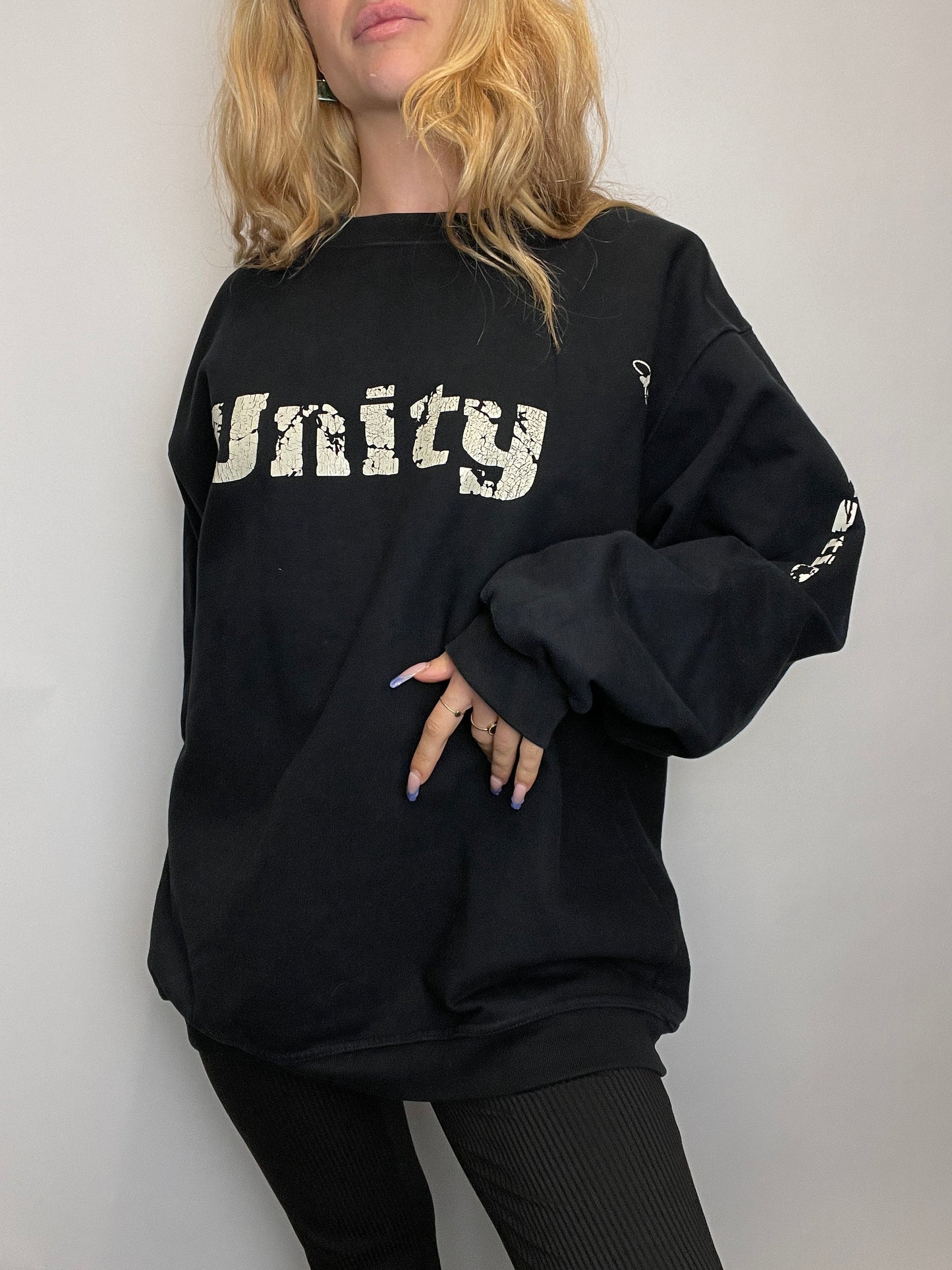 Crewneck y2k oversize noir unity vintage