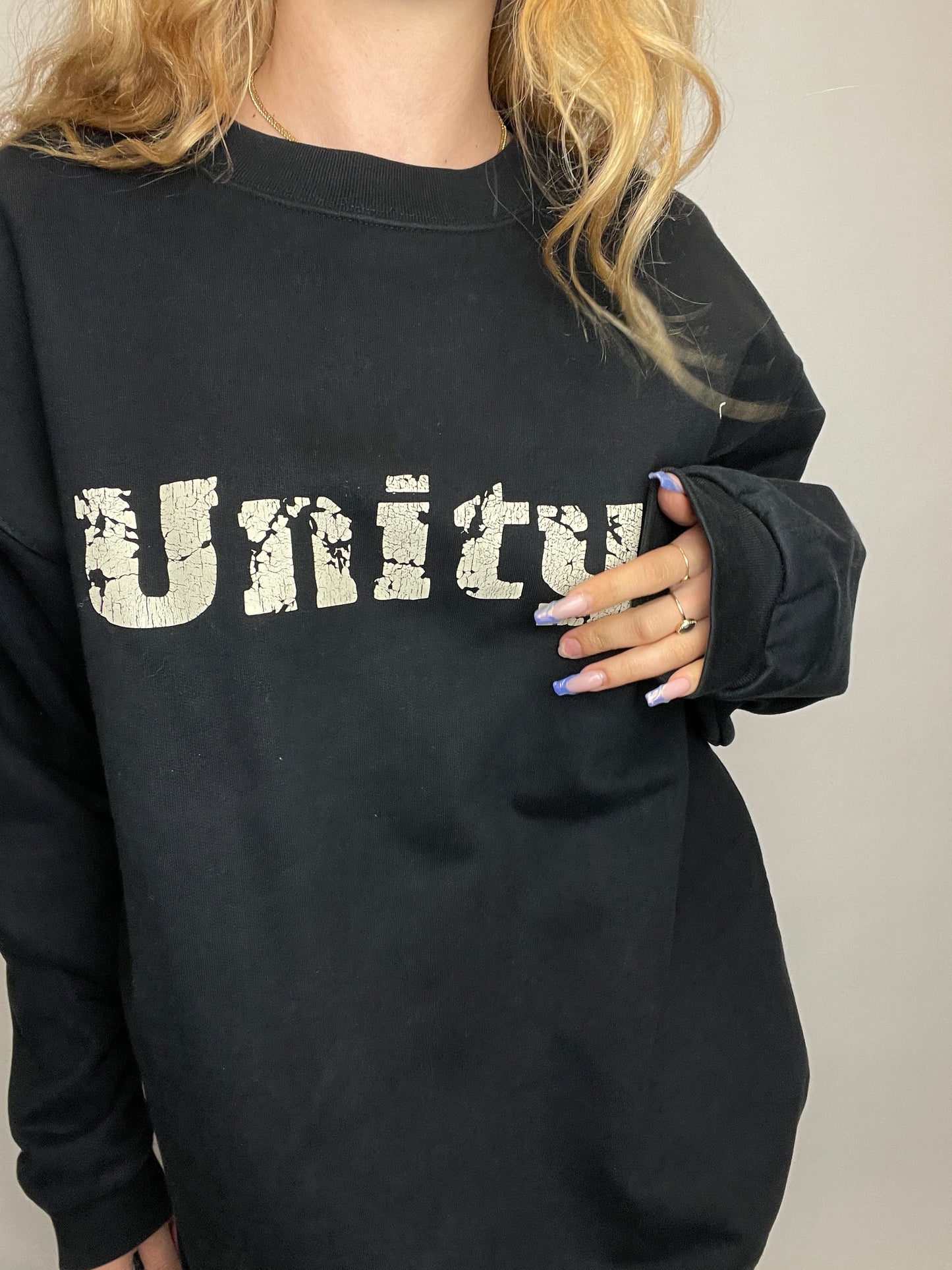 Crewneck y2k oversize noir unity vintage