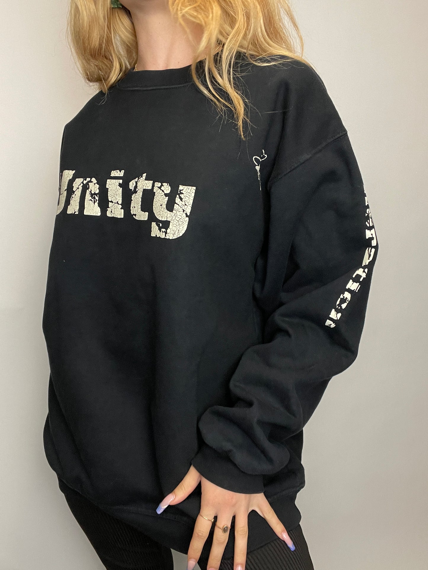 Crewneck y2k oversize noir unity vintage