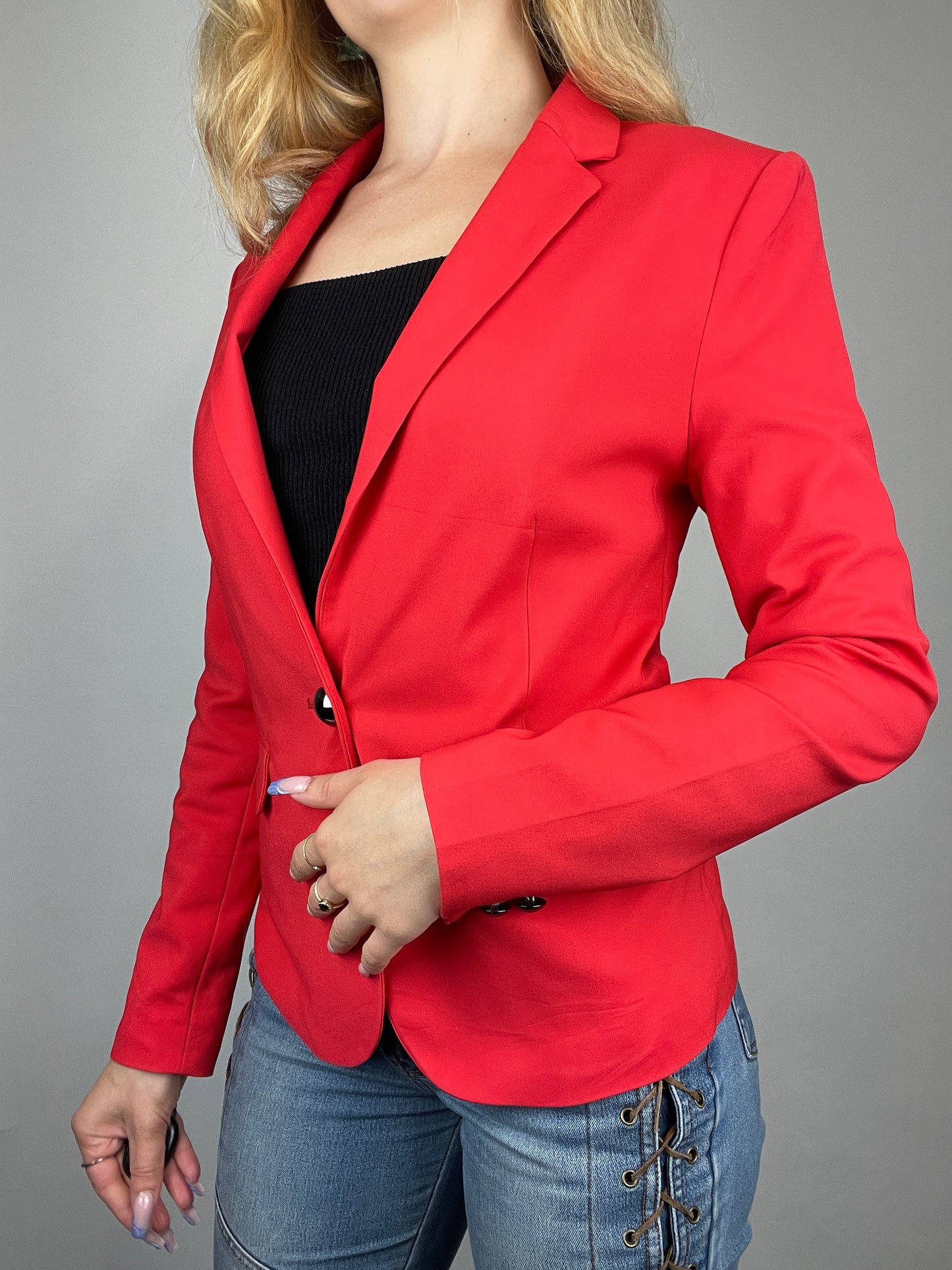 Veste tailleur y2k rouge vintage