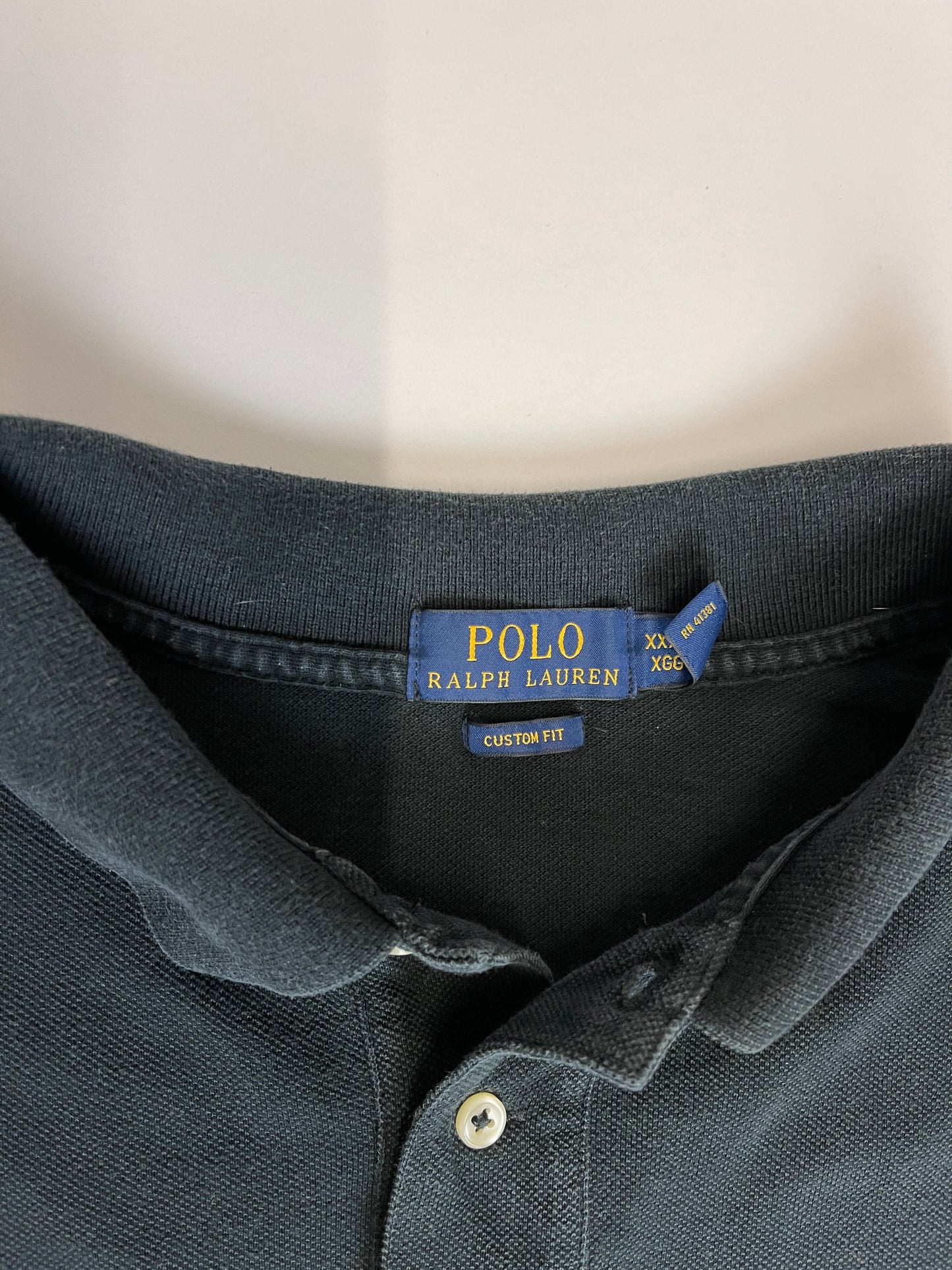 Polo Ralph Lauren noir oversized vintage authentique