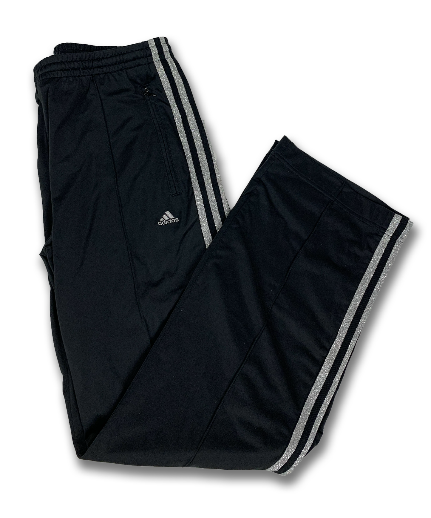 Track pant noir Adidas bandes pailletées