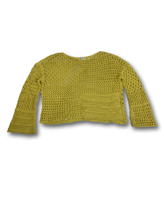 Pull ajouré jaune river island oversized