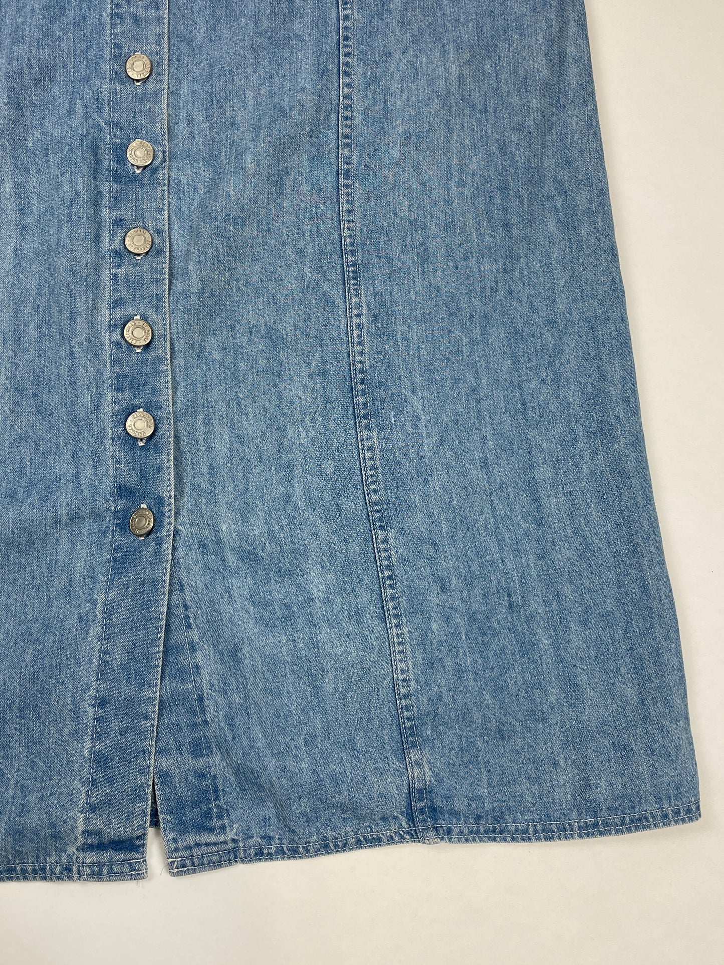 jupe en jean taille basse y2k longue vintage