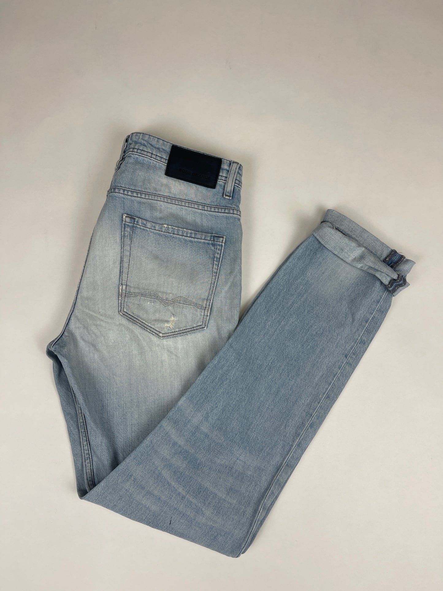 Jeans hugo boss vintage bleu claire elimé