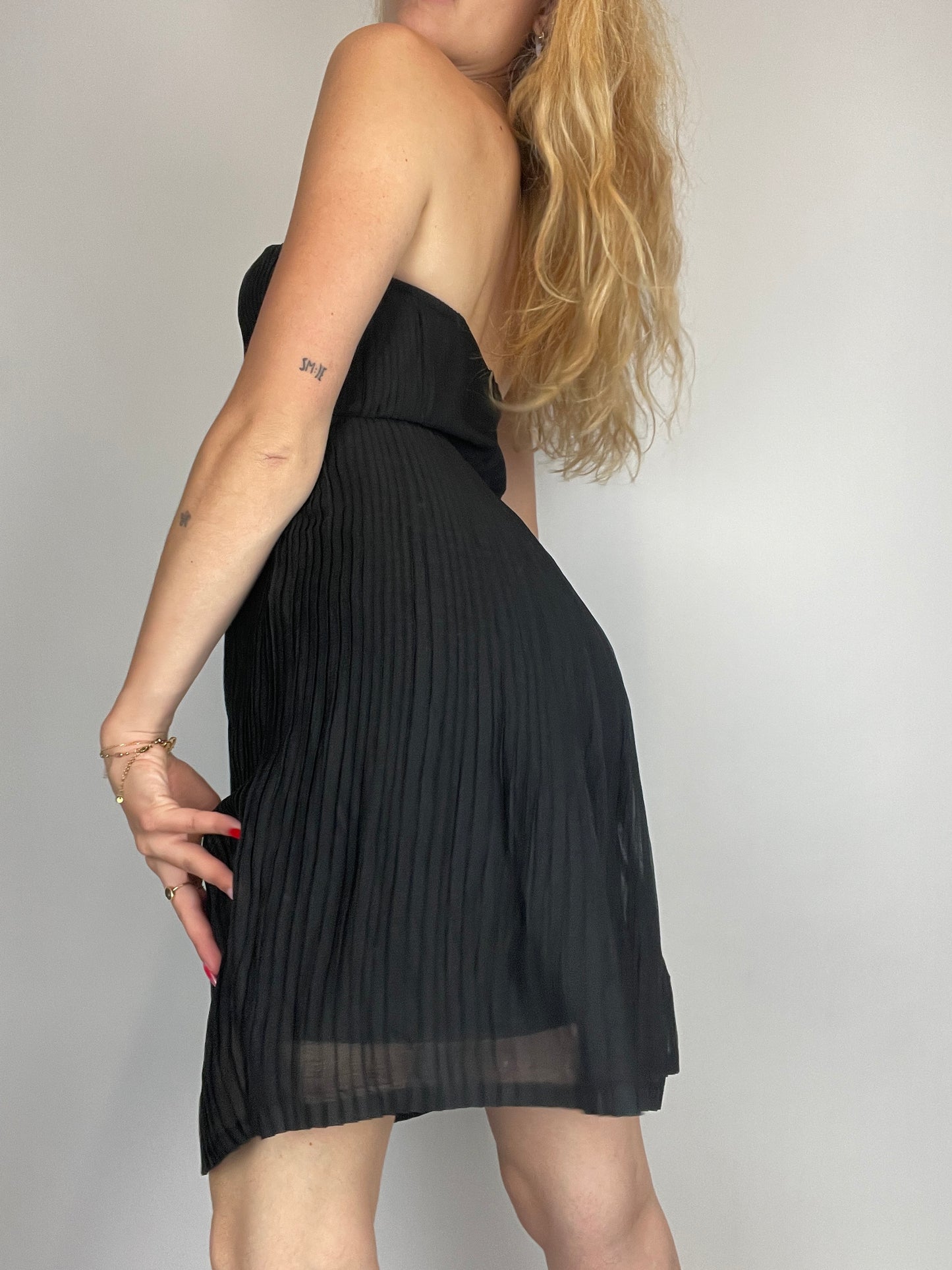 robe bustier y2k noir zara vintage