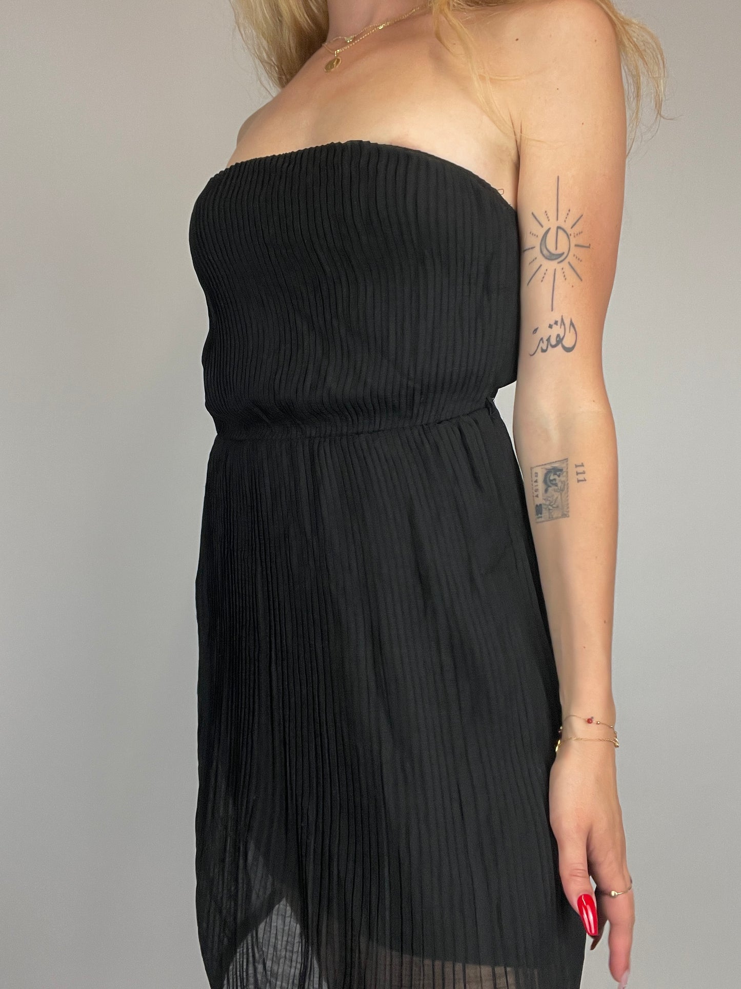 robe bustier y2k noir zara vintage