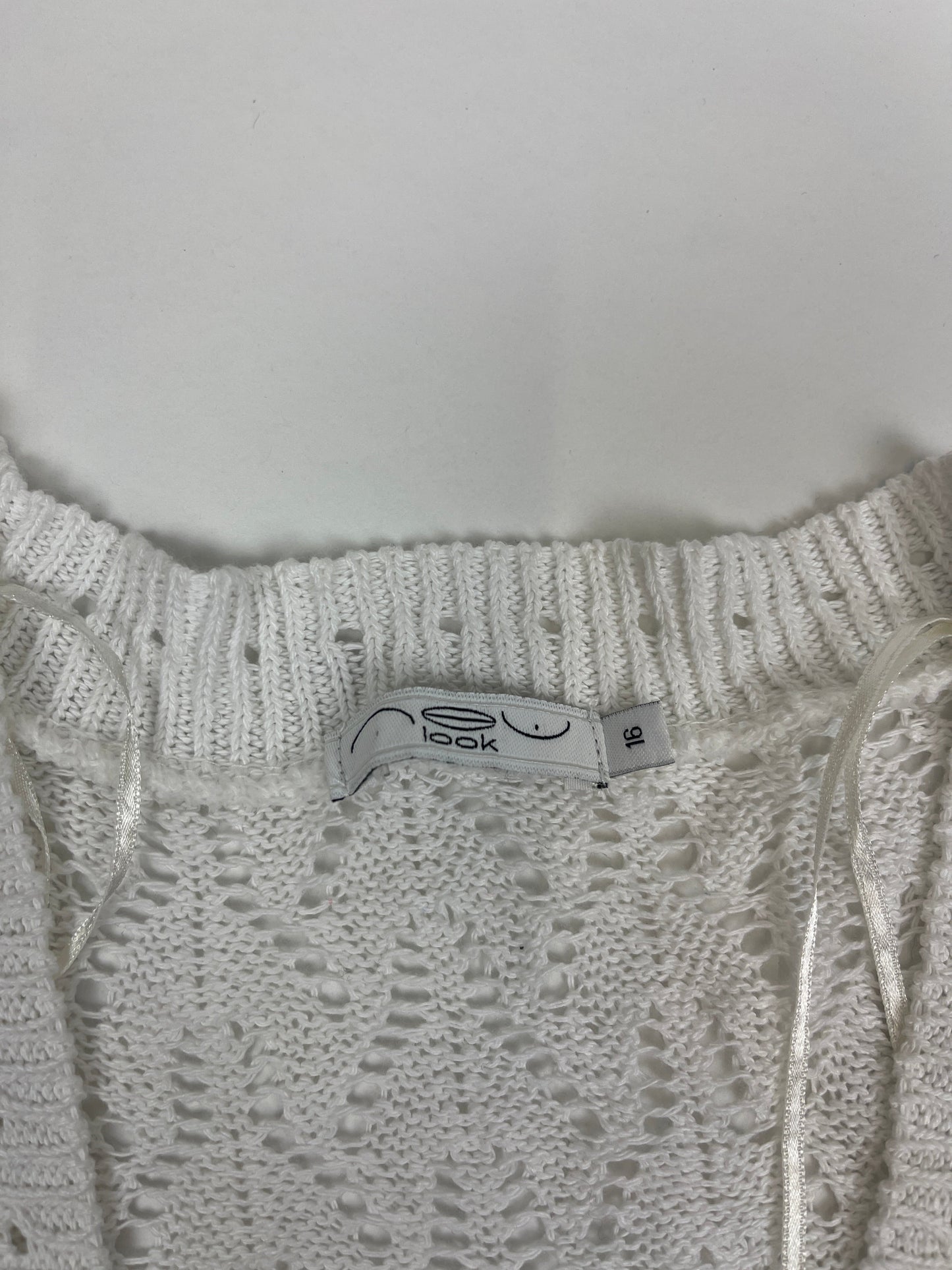 Boléro blanc vintage crochet ajouré