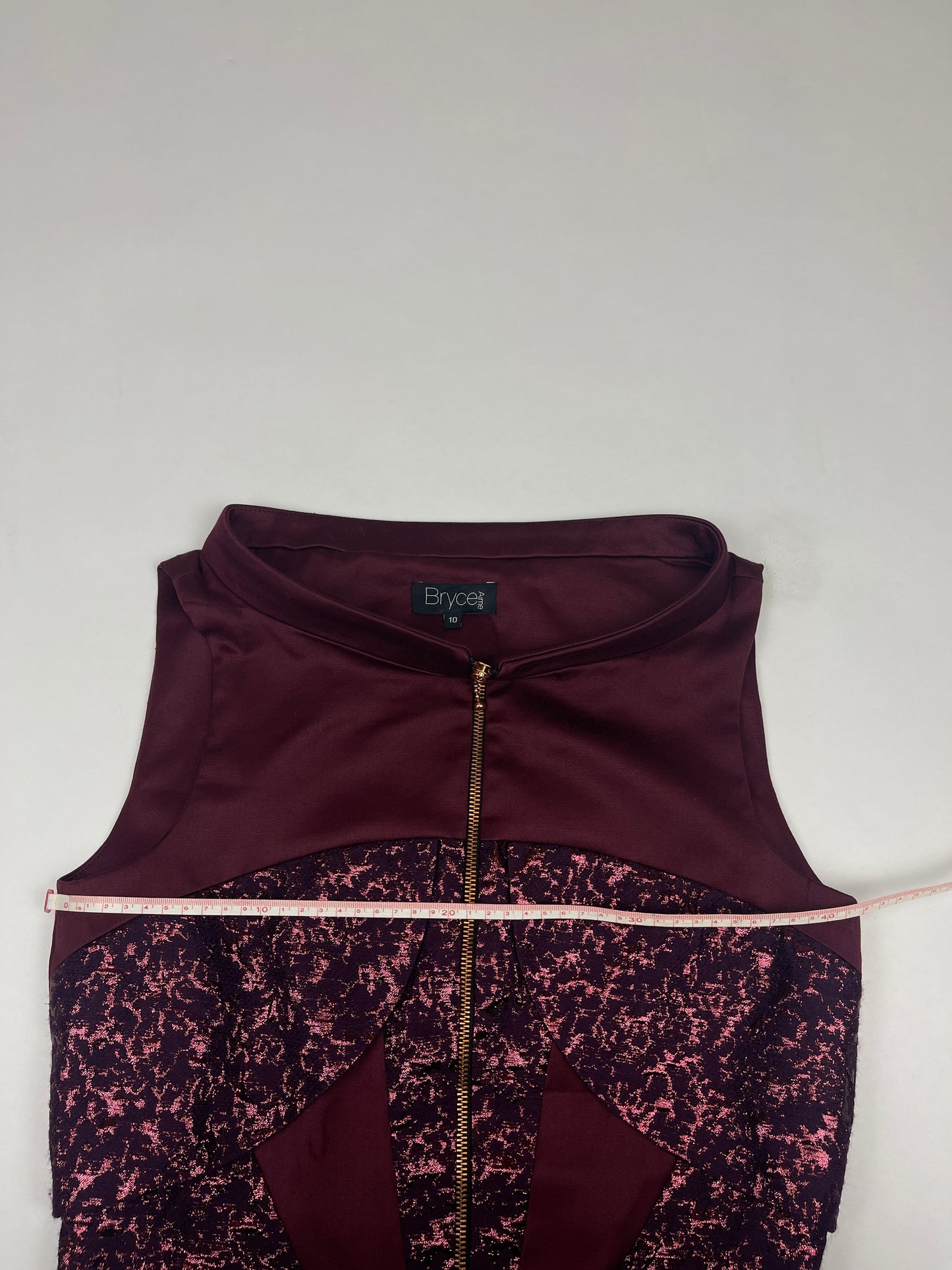 Top y2k bordeaux découpe vintage