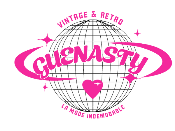 logo guenasty mode y2k vintage friperie rose