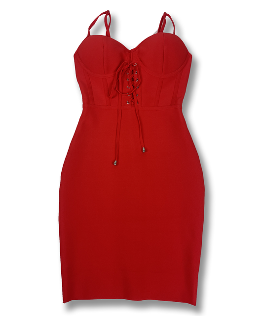 Robe moulante rouge